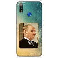 Casper Via S1 Kılıf Atatürk (27) Tasarımlı Kılıf Sarı Yeşil