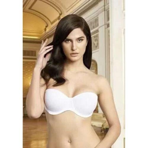 1590 Çift Dolgulu İki Beden Büyüten Straplez Sütyen