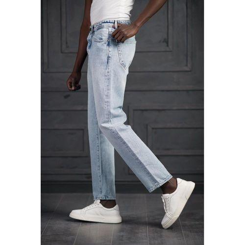 FBI Pamuklu Taş Yıkama Baggy (Geniş Paça) Jean Pantolon