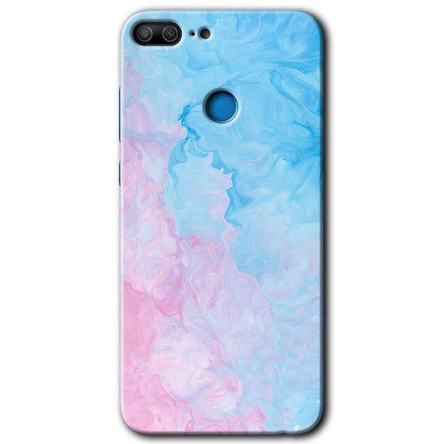 Honor 9 Lite HD Baskılı Kılıf + 9D Tam Ekran Koruyucu - Blue Art