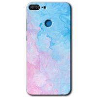 Honor 9 Lite HD Baskılı Kılıf + 9D Tam Ekran Koruyucu - Blue Art