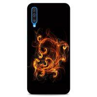Lopard Samsung Galaxy A50 Uyumlu Kılıf FireX (25) Antişok Kapak Ateş Kırmızı