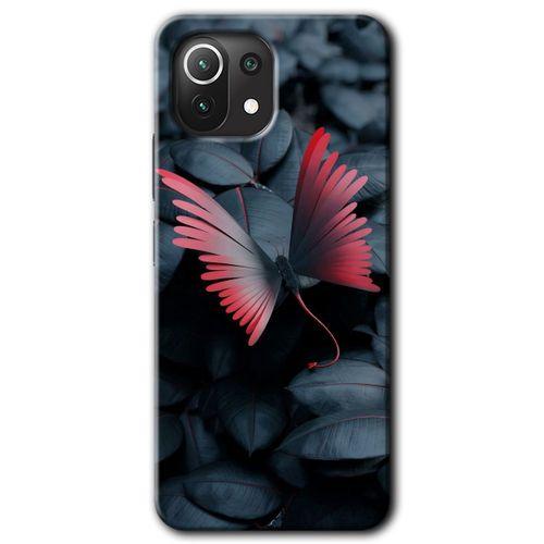 Xiaomi Mi 11 Lite Kılıf HD Desen Baskılı Arka Kapak - Dark Butterfly
