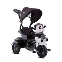 Çocuk Babyhope 127A Little Panda 3 Tekerli Kontrollü Bisiklet (Pedli) Gri