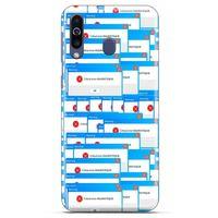 Retro (48) Desen Bumper Kılıf Renkli Alcatel 1S Kılıf