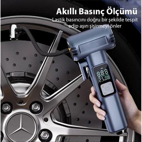 Sepetinegelsin ST-5530 Dijital Şarjlı Araç Lastik Hava Şişirme Pompası Penere Kırıcı