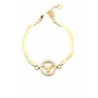 Taşlı Anka Kuşu Bileklik - Altın