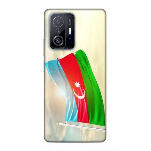 Xiaomi Mi 11T Pro 5G Uyumlu Kılıf Azarbaijan (7) Telefon Kılıfı Gökyüzü Bayrak