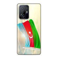 Xiaomi Mi 11T Pro 5G Uyumlu Kılıf Azarbaijan (7) Telefon Kılıfı Gökyüzü Bayrak