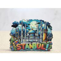 Ahşap İstanbul Temalı Magnet - Model 2