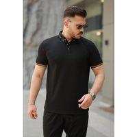 Erkek Düğmeli Yaka Waffle Kumaş Kısa Kollu Tişört