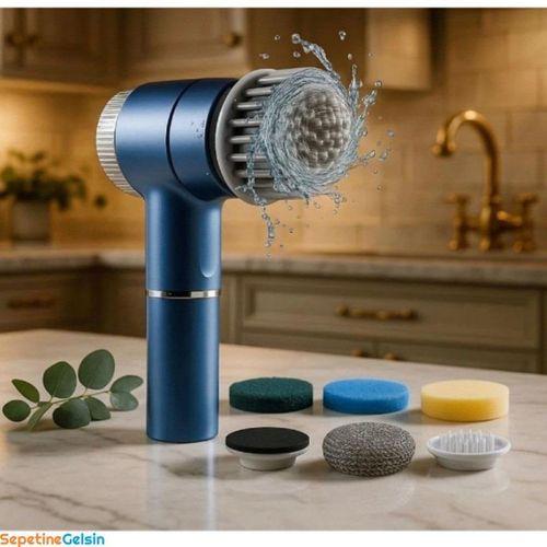 Sepetinegelsin Profesyonel 5i 1 Arada Şarjlı Temizlik Fırçası