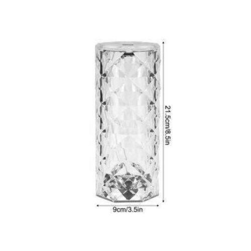 Kristal Lamba Masa Lambası Şarjlı Masa Lambası Dokunmatik Sensör Usb Şarjlı