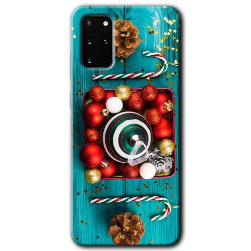 Samsung Galaxy S20 Plus HD Baskılı Kılıf + 9D Tam Ekran Koruyucu - Christmas