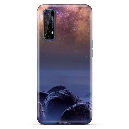 Lopard Oppo Realme 7 Uyumlu Kılıf Gece'S (26) Tpu Silikon Kılıf Bordo