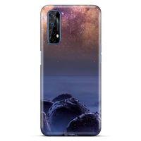 Lopard Oppo Realme 7 Uyumlu Kılıf Gece'S (26) Tpu Silikon Kılıf Bordo
