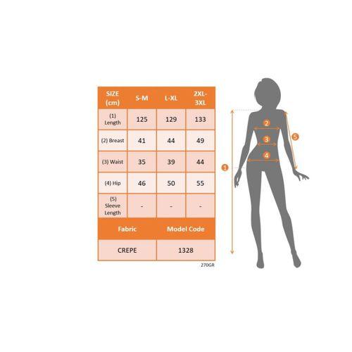 Kadın Derin V Yaka Etek Ucu önden Arkaya Volan Detay Ithal Krep Elbise