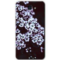 Samsung Galaxy J7 Prime Kılıf HD Desen Baskılı Arka Kapak - Beyaz Çiçek