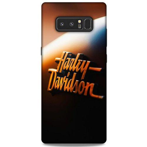 Samsung Galaxy Note 8 Uyumlu Kılıf Motorsiklet (47) Crystal Flex Kılıf Harley