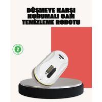 Ups Destekli Düşmeye Karşı Korumalı Cam Temizleme Robotu