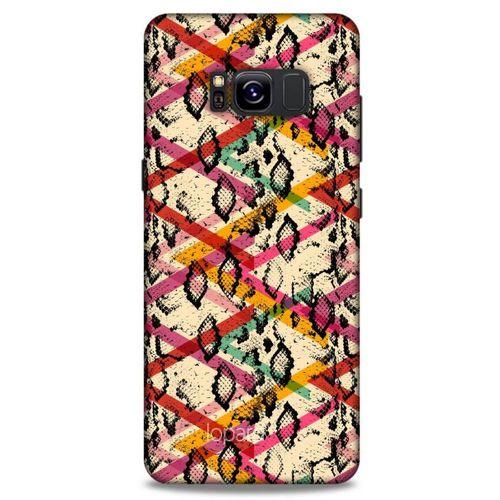 Samsung Galaxy S8 Kılıf Pastel Renkler (14) Lansman Kılıf Kırmızı Krem