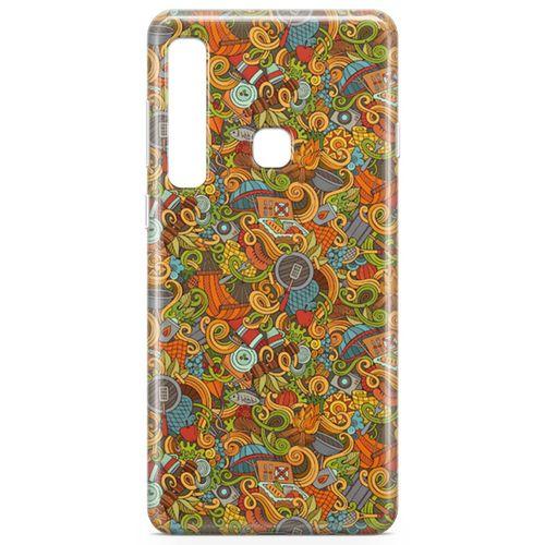 Samsung Galaxy A9 2018 Kılıf Doodle Piknik Seti Arka Kapak Koruma Desenli Full Koruyucu