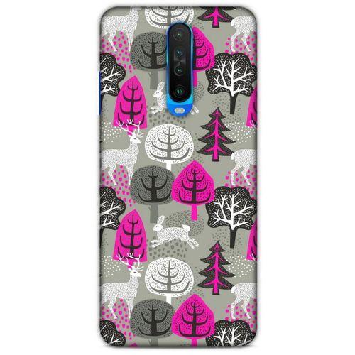 Xiaomi Redmi K30 5G Kılıf Snowix (31) TPU Kılıf Fuşya Gri
