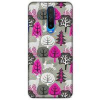 Xiaomi Redmi K30 5G Kılıf Snowix (31) TPU Kılıf Fuşya Gri