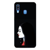 Samsung Galaxy A40 Kılıf Depresyon (29) Arka Koruma Kılıfı Pembe