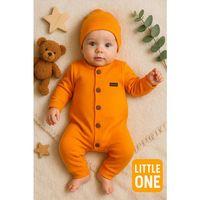 Düğmeli Önden Açık İnterlok Tulum