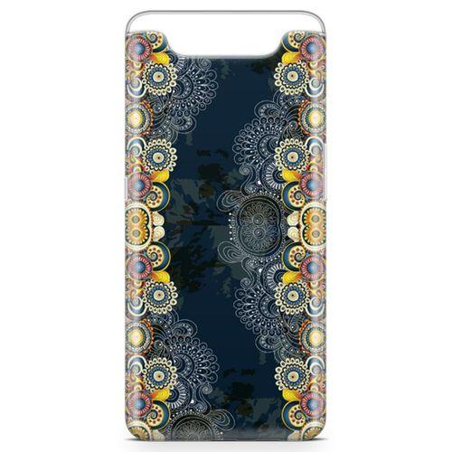 Samsung Galaxy A80 Kılıf Ayçiçkli Motifler Arka Kapak Koruma Desenli Full Koruyucu