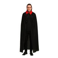 Kırmızı Yakalı Siyah Dracula Pelerin 120 cm