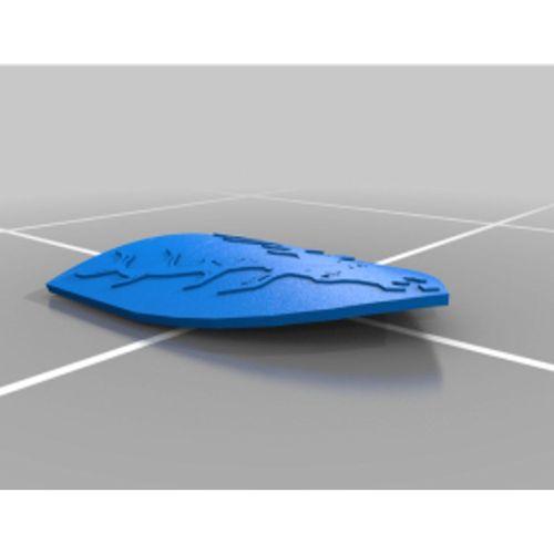 Ortaçağ Şövalye Kalkanları Dükler 3D Baskı (Bu ürün Sadece Plastik parçadır - Almadan Önce Soru Sorabilirsiniz)