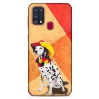 Samsung Galaxy M31 Kılıf Köpek Kıyafetleri (19) Kılıfları Dalmaçyalı Şapka