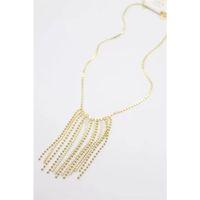 Ezme Zincir Sallantılı Kolye - Altın