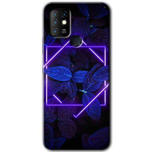 İnfinix Hot 10 Kılıf HD Desen Baskılı Arka Kapak - Mekanik Yaprak 5