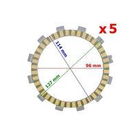 CF MOTO Cf Moto Nk 150 Debriyaj Balatası 5 Li A Kalite 12 Tırnak 96-114-127 Mm