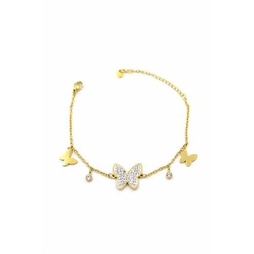 Kelebek Bileklik - Altın