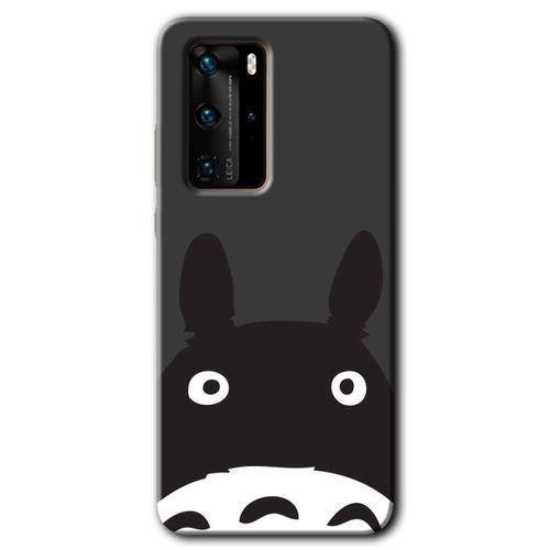 MRCİLETİSİM Huawei P40 Pro Kılıf HD Desen Baskılı Arka Kapak + Temperli Cam - Şaşkın Eşek