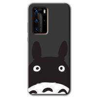 MRCİLETİSİM Huawei P40 Pro Kılıf HD Desen Baskılı Arka Kapak + Temperli Cam - Şaşkın Eşek