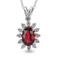 0.62 Ct Pırlanta Yakut Kolye RTKL1