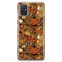 Samsung Galaxy A51 Kılıf Doodle Türk Kahvesi Arka Kapak Koruma Desenli Full Koruyucu