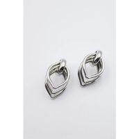 Metal Halka Küpe - Gümüş