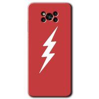 Xiaomi Poco x3 NFC HD Baskılı Kılıf + 9D Tam Ekran Koruyucu - Flash Logo
