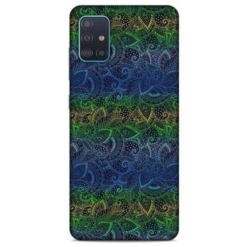 Samsung Galaxy A51 Kılıf Desenli Özel Seri Tüyler (44) Tough Armor Kılıf