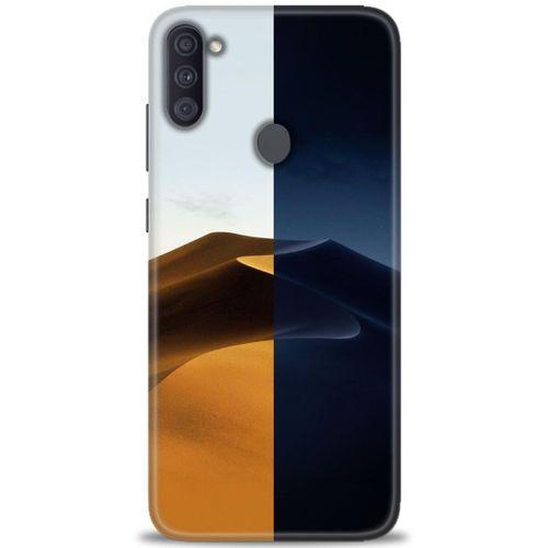 Samsung Galaxy M11 Kılıf HD Baskılı Kılıf - Gece ve Gündüz + Tam Ekran Koruyucu