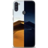 Samsung Galaxy M11 Kılıf HD Baskılı Kılıf - Gece ve Gündüz + Tam Ekran Koruyucu