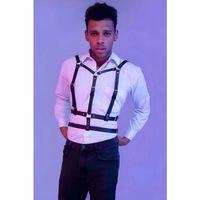 Şık Erkek  Deri Göğüs Harness - Brfm40