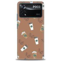 Xiaomi Poco X4 Pro 5G Kılıf HD Baskılı Kılıf - Kahveler + Tam Ekran Koruyucu
