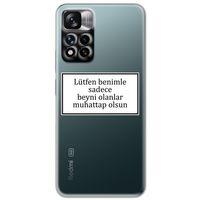 Xiaomi Redmi Note 11 Pro Plus 5G Kılıf HD Yazı Baskılı Silikon Arka Kapak - Yazı 14